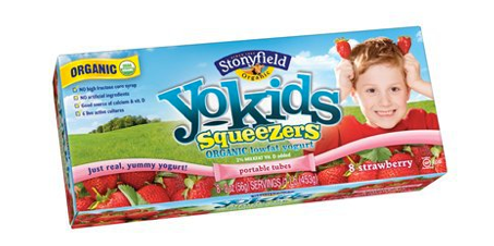 Stonyfield YoKids Squeezers at Cool Mom Picks