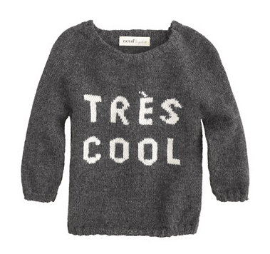 j crew baby sweater by oeuf | cool mom picks