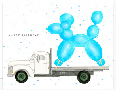 balloon dog happy birthday card | cool mom picks