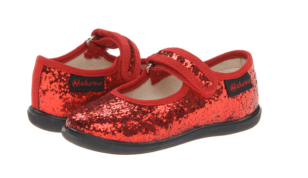 Red Glitter Mary Janes by Naturino | Cool Mom Picks