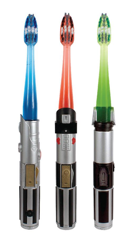 Star Wars lightsaber toothbrush | Geeky stocking stuffer ideas