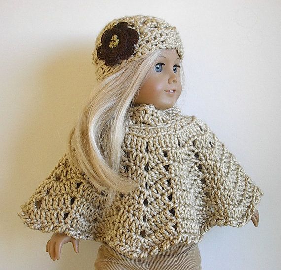 American Girl doll handmade poncho | Lavender Lore