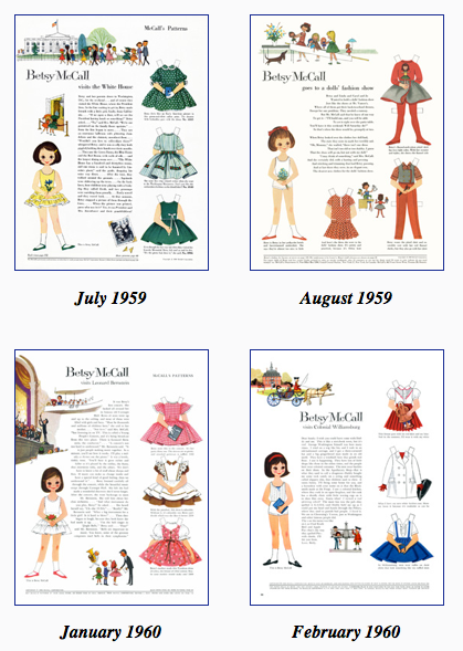 Free printable Betsy McCall Paper Dolls