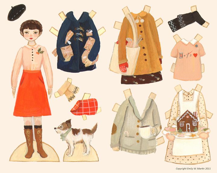 Dot and Roscoe paper dolls | The Black Apple