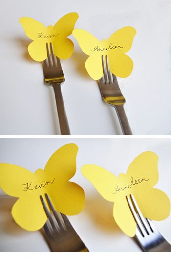 DIY butterfly place cards | Cool Mom Picks