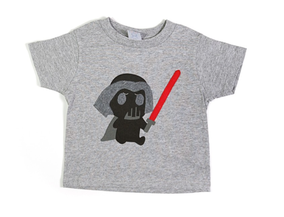 Darth Vader baby tee by Kayo Master | Cool Mom Picks