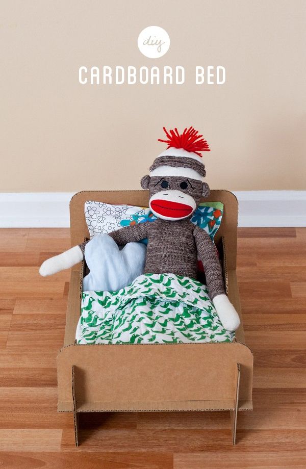 DIY cardboard doll bed | Cool Mom Picks