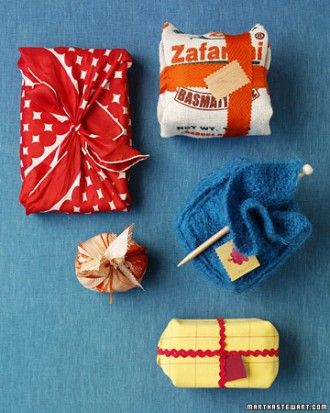 Furoshiki - cloth wrapped gifts