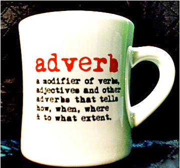 Grammar Rules adverb mug | Cool Mom Picks