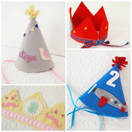 Handmade birthday crowns and hats by Mosey | Cool Mom Picks