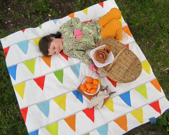 Waterproof picnic blankets by Sewn Natural | Cool Mom Picks