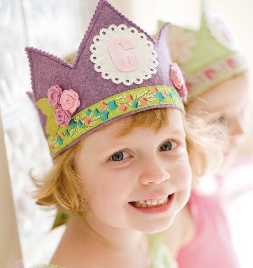 Our favorite birthday traditions: buy a handmade crown they can wear each year on their birthday | photo via Etsy shop Mosey