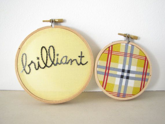 brilliant embroidery hoop art on etsy | cool mom picks