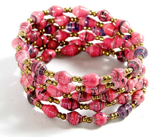 Kwagala Project coiled beaded bracelet | Cool Mom Picks