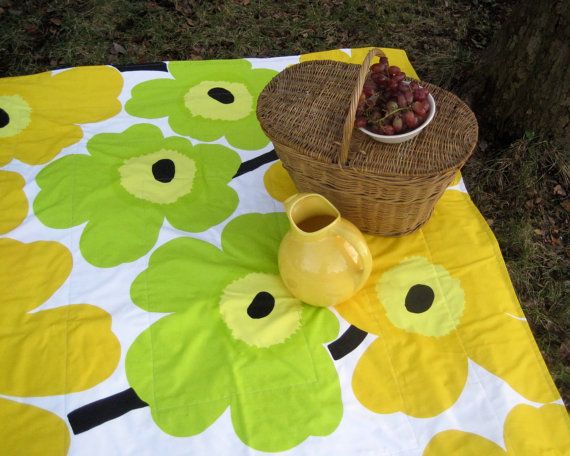 Floral picnic blanket by Sewn Natural | Cool Mom Picks