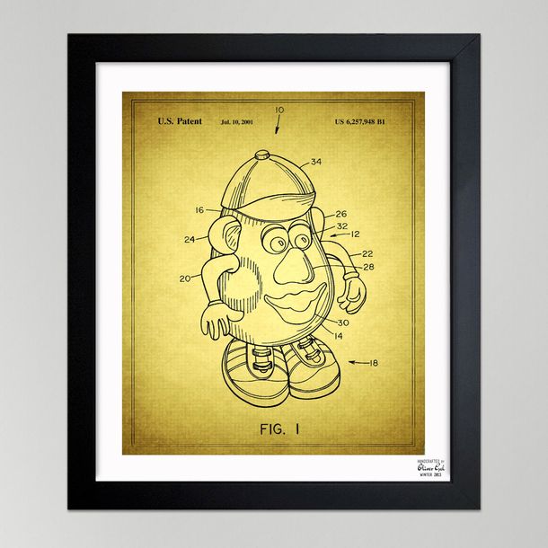 Mr. Potato Head blueprint poster | Cool Mom Picks
