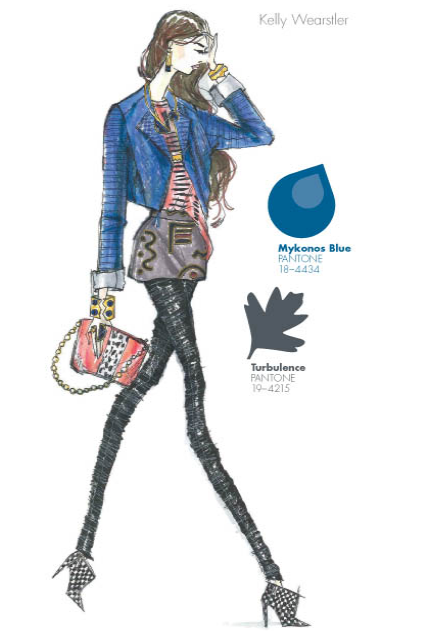 Kelly Wearstler Pantone Mykonos Blue and Grey concept | Cool Mom Picks