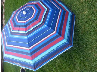 Nautica beach umbrella | Cool Mom Picks