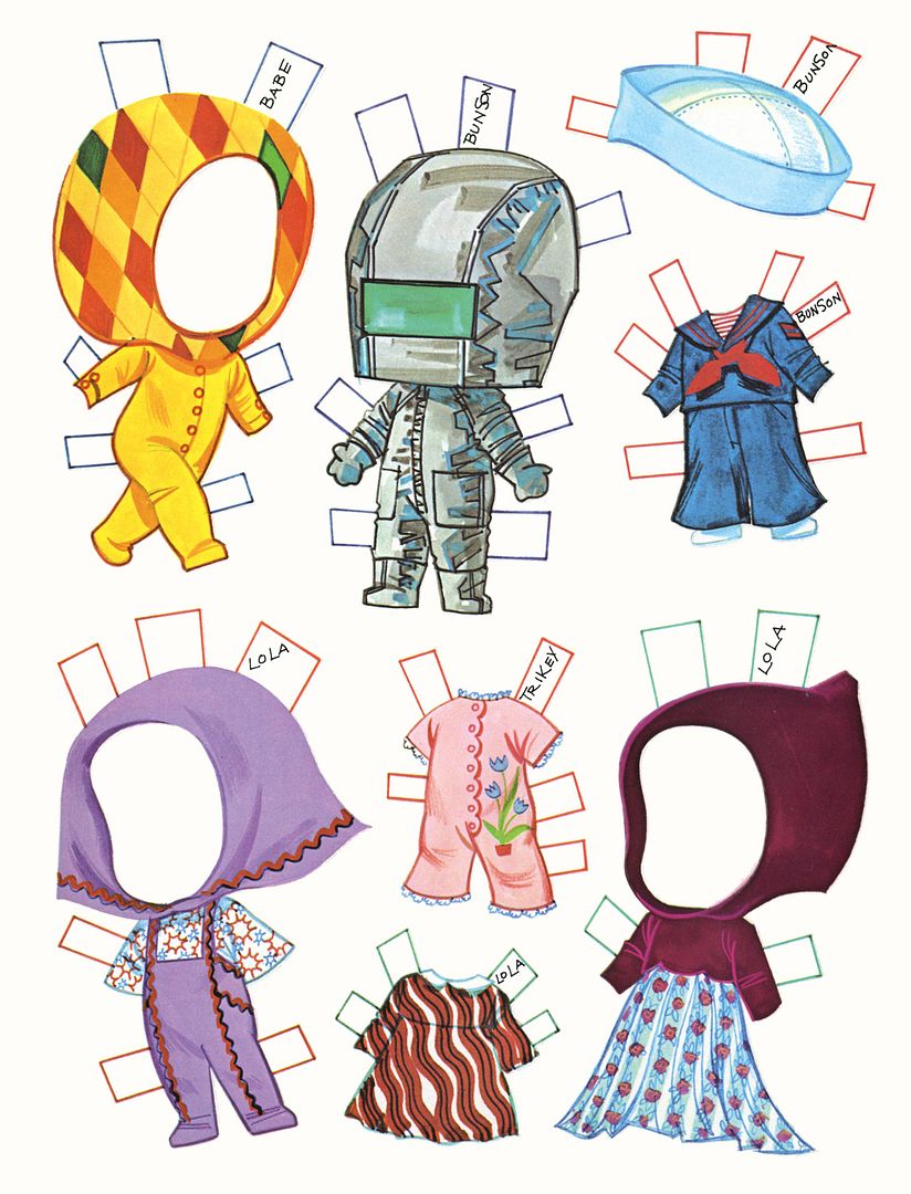 Printable paper doll outfits | Liddle Kiddles babies