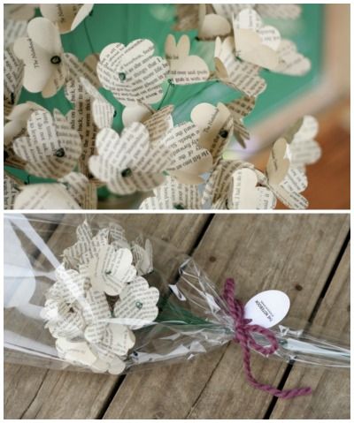 Recycled book paper flowers | Cool Mom Picks