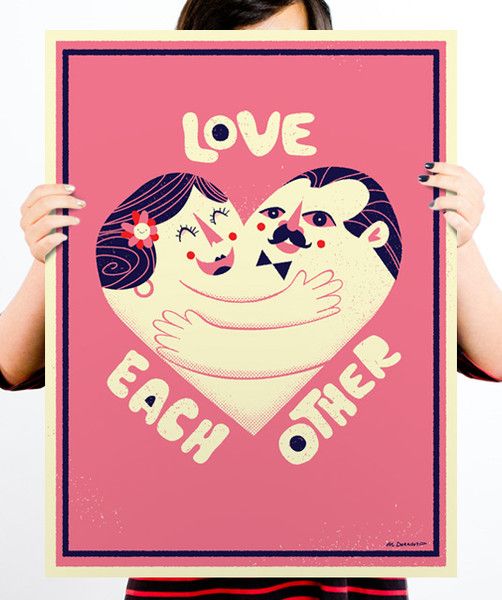 Love Each Other Poster at Help Ink | Cool Mom Picks