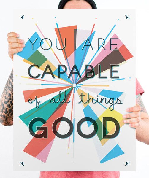 All Things Good Poster at Help Ink | Cool Mom Picks