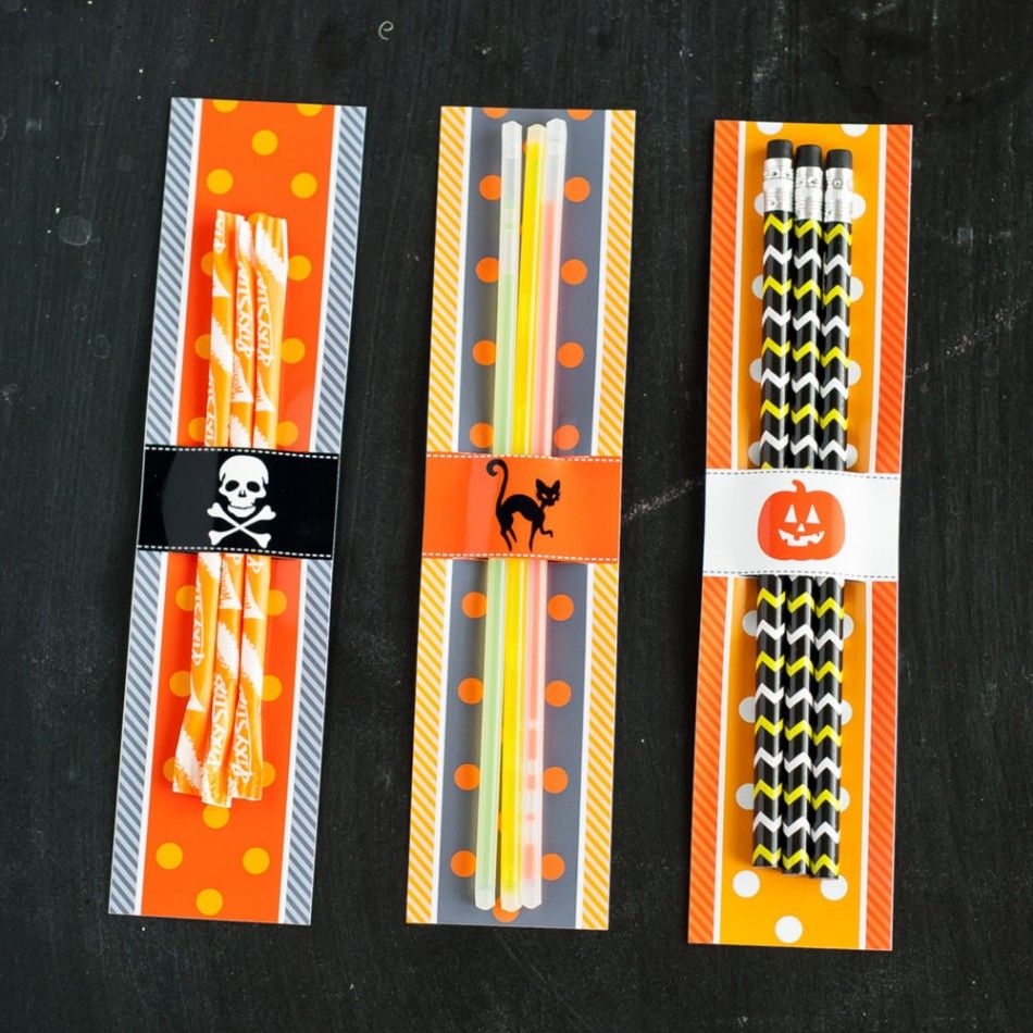printable halloween glow stick wrappers by anders ruff | cool mom picks
