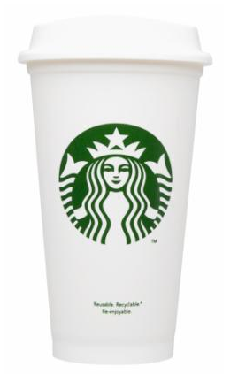 Starbucks reusable cups!