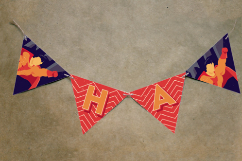 Minted superhero party banner | Cool Mom Picks