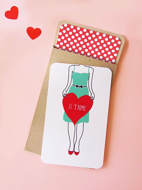 Free Valentine Heart Card | Eat Drink Chic