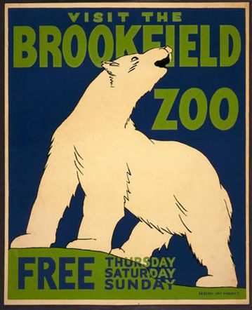 Printable vintage zoo poster on Cool Mom Picks