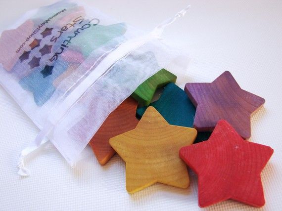 Wooden counting stars Waldorf toy | Cool Mom Picks