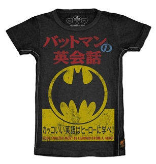 Japanese Batman Tee at Little Dudes Only | Cool Mom Picks