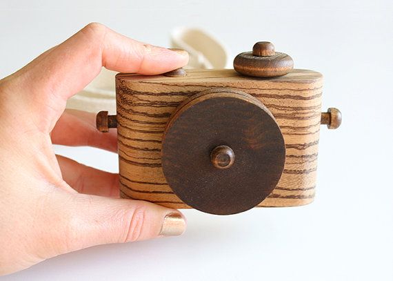 wooden toy cameras by twig creative | cool mom picks