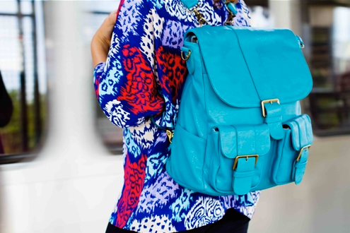 Brooklyn camera backpack in Turquoise | Epiphanie