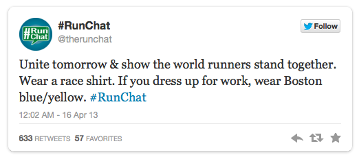runchat tweets on boston marathon