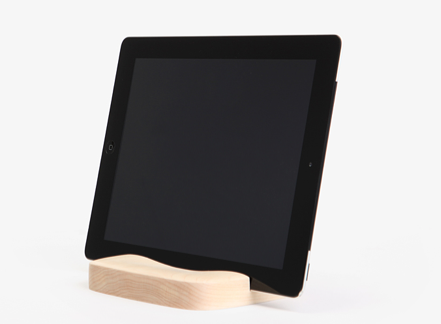 Wooden iPad stand by Pana Objects | Cool Mom Tech