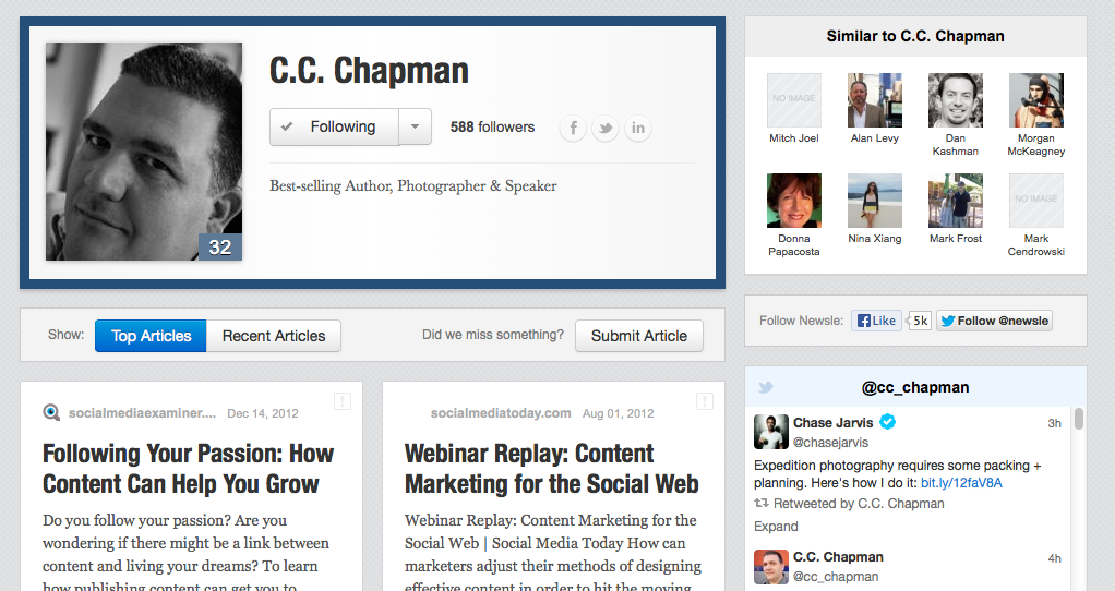 C.C. Chapman on newsle | Cool Mom Tech