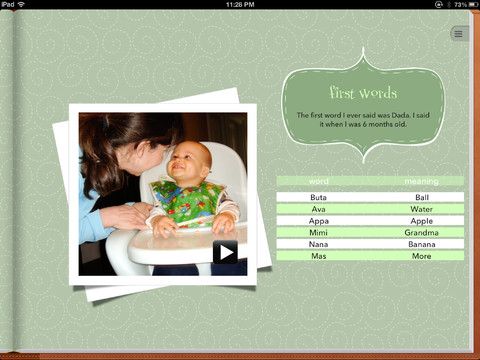 Story of You | baby book creation on the iPad 