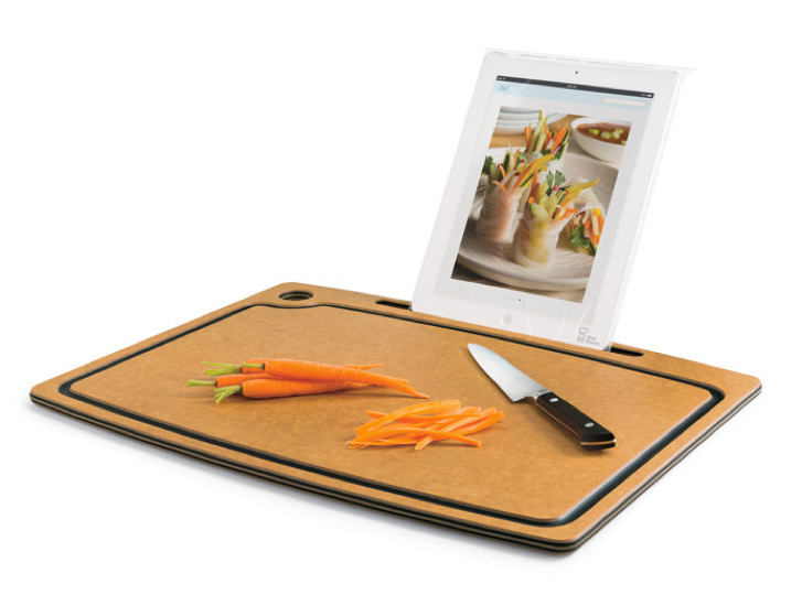 Chef Sleeve Cutting Board with iPad Stand | Cool Mom Tech