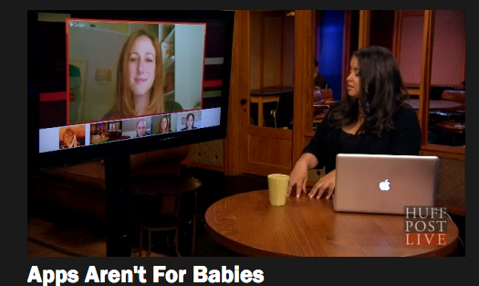 cool mom tech on huffpost live: apps for babies