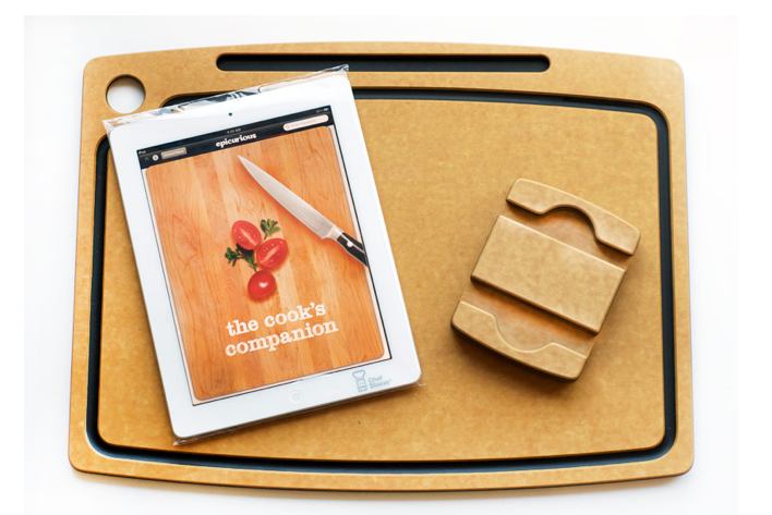 Chefs Sleeve Cutting Board with iPad Stand | Cool Mom Tech