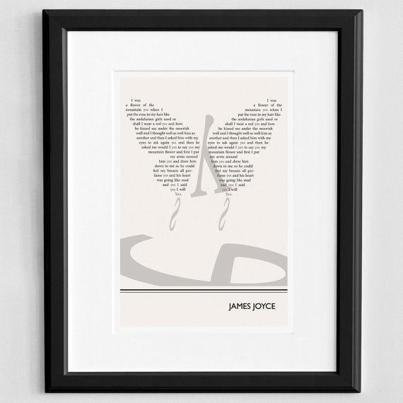 James Joyce Ulysses quote poster | Cool Mom Picks