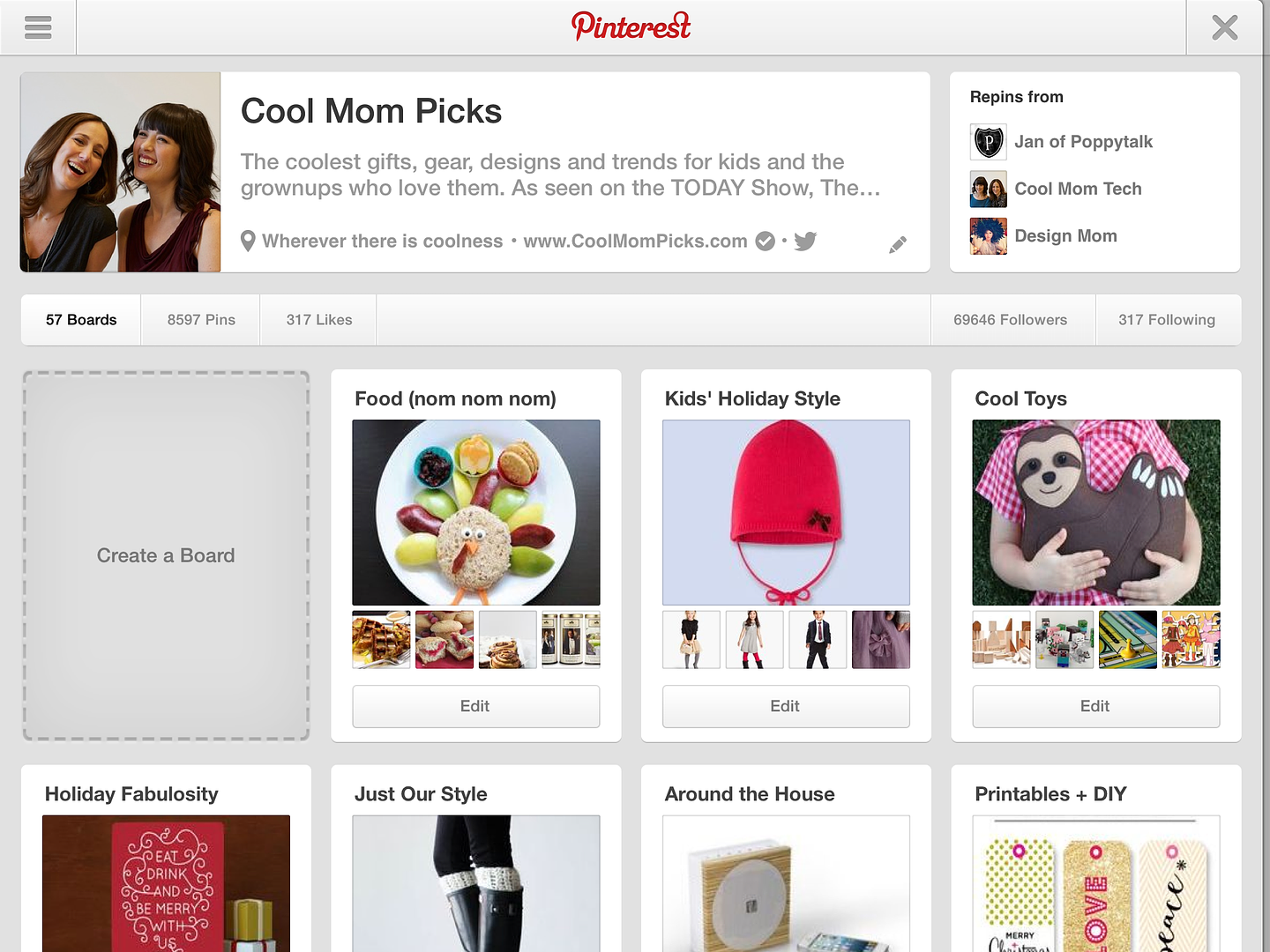 Pinterest app for iPad | Cool Mom Picks
