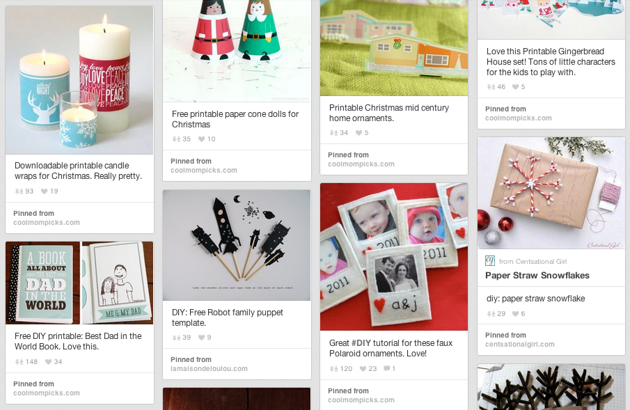 Holiday printables and DIY on Pinterest | Cool Mom Picks