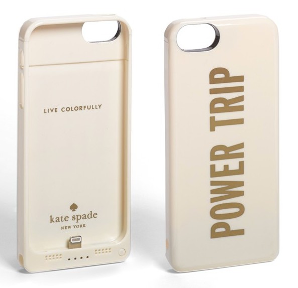 Stylish tech gifts - Kate Spade Power Trip iPhone charging case | Cool Mom Tech