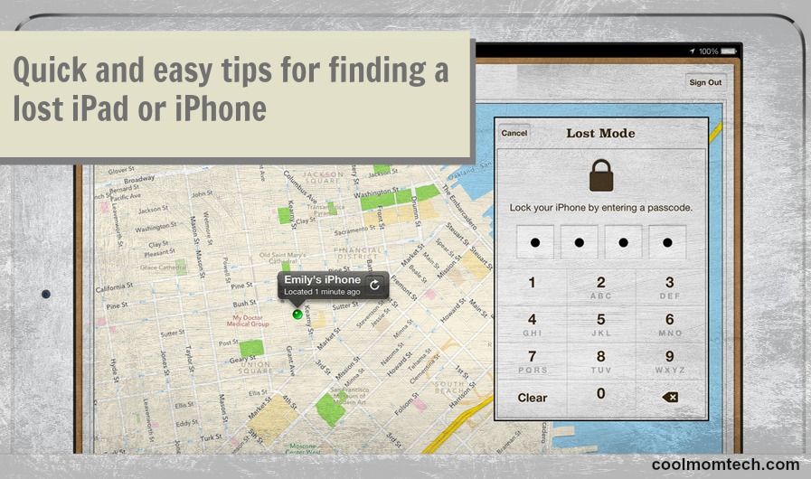 How to find lost iPad or iPhone | cool mom tech