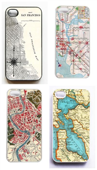 Vintage map phone cases on Cool Mom Tech