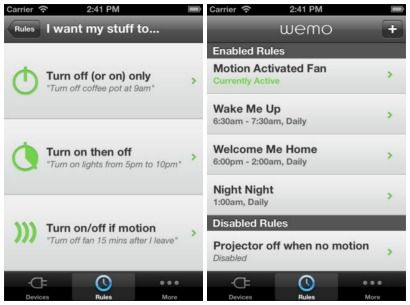 Belkin WeMo app screenshots | Cool Mom Tech