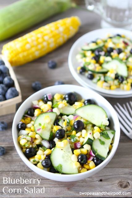 Blueberry and Corn Salad from Two Peas in their Pod
